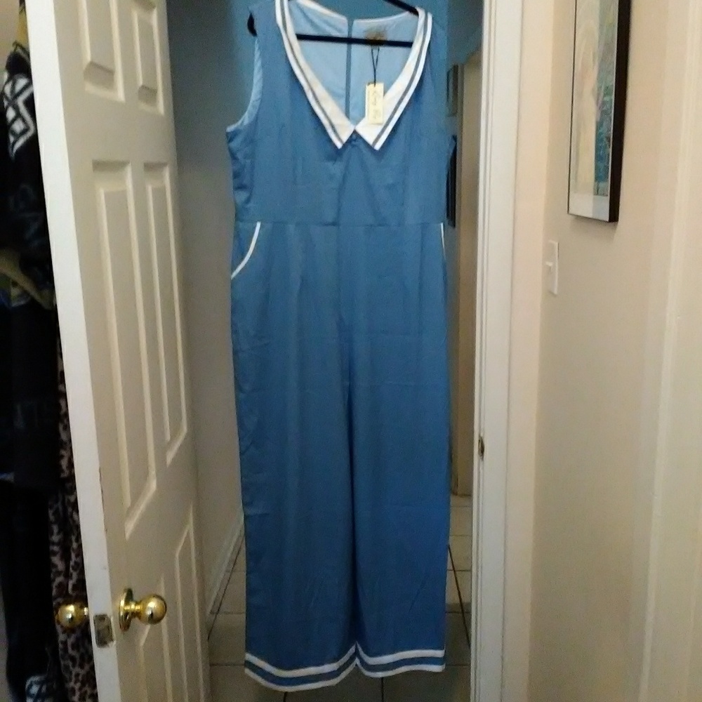 Vintage style sailor jumpsuit